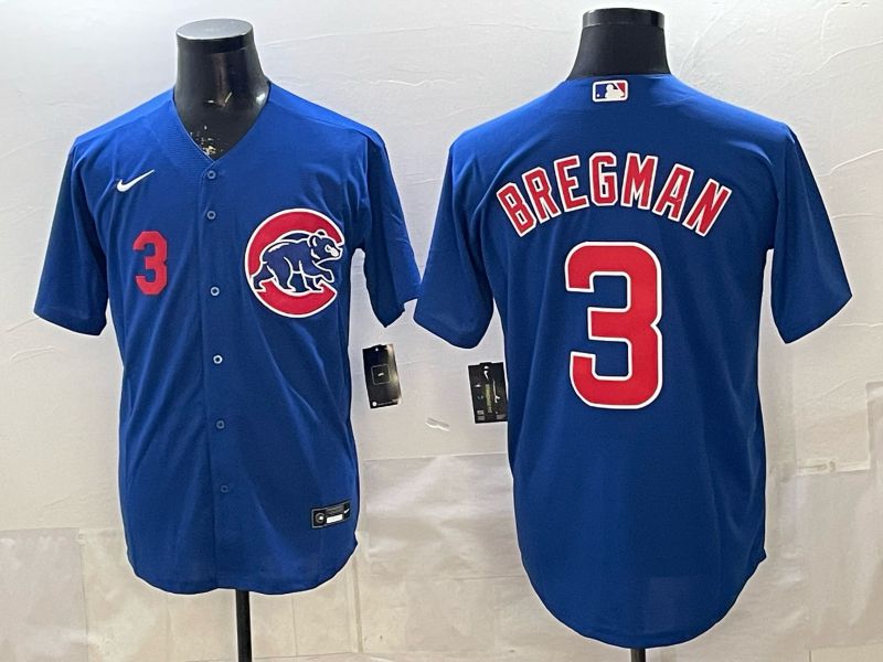 Men 2026 Chicago Cubs #3 Bregman Blue Game Nike MLB Jersey style 002->chicago cubs->MLB Jersey
